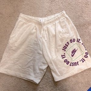 Nike fleece shorts in gray